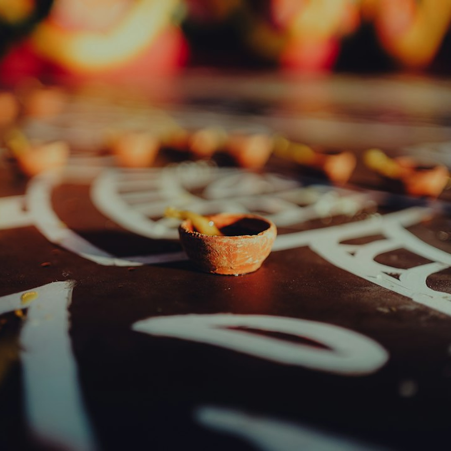 Roulette wheel on a hosted event table under warm directional light